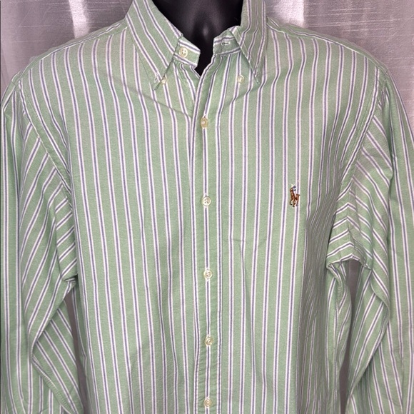 Ralph Lauren Classic Fit Pony Striped
Button Down Long Sleeve Men’s 16 32/33 - Picture 1 of 9
